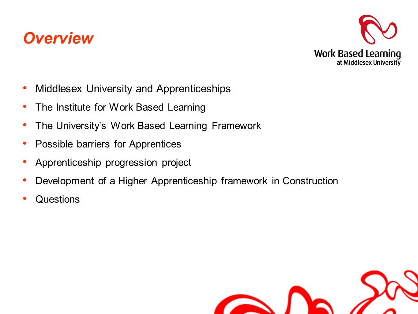 Overview Middlesex University and Apprenticeships