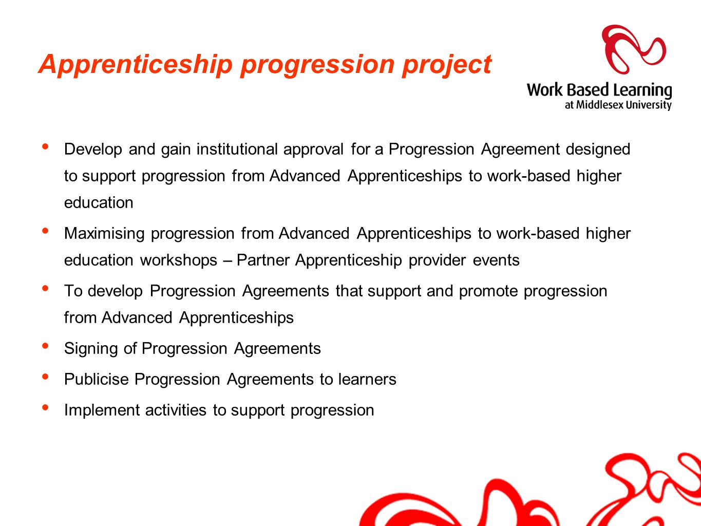 Apprenticeship progression project