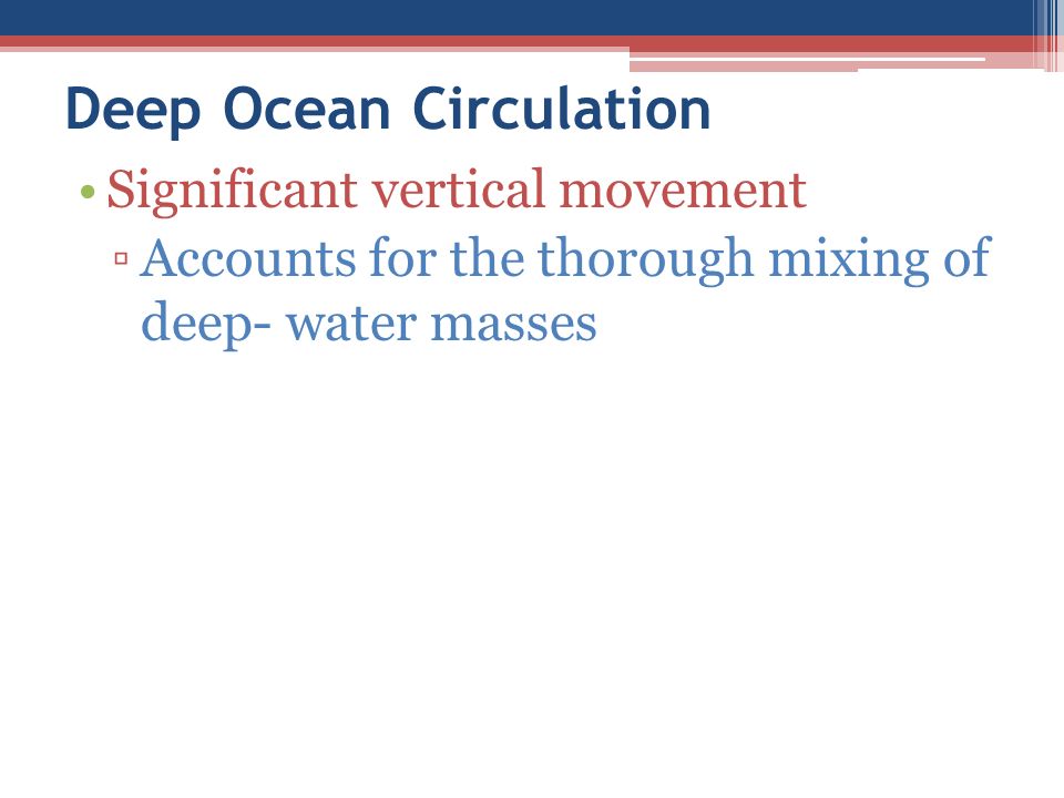 Deep Ocean Circulation