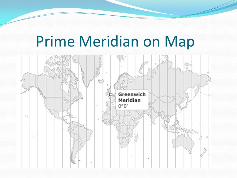 Prime Meridian on Map