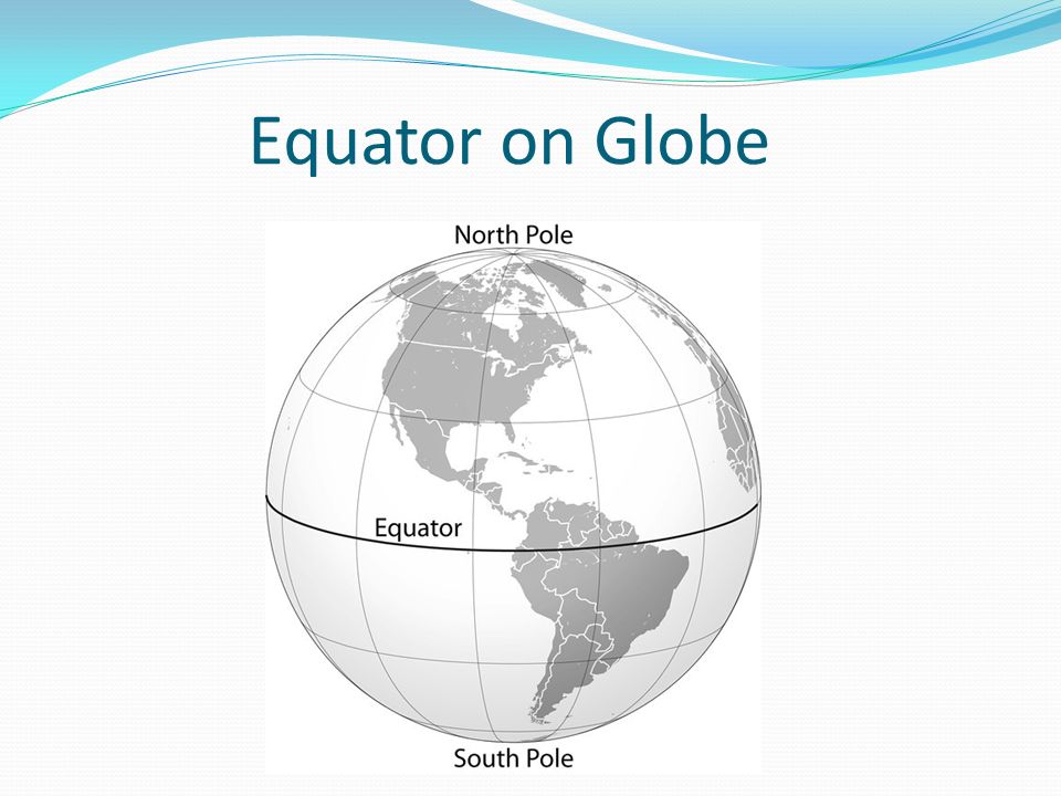 Equator on Globe
