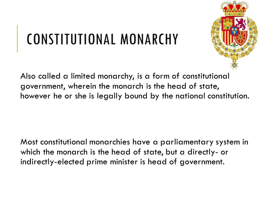 Constitutional monarchy