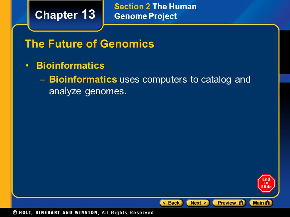 Chapter 13 The Future of Genomics Bioinformatics