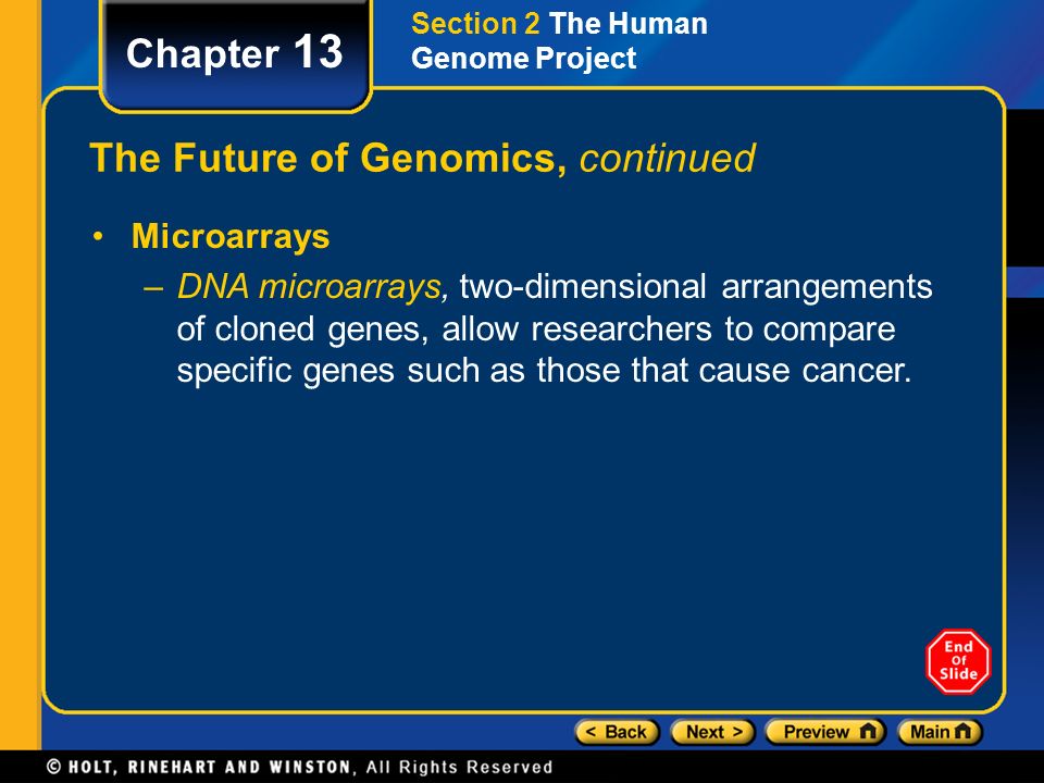 The Future of Genomics, continued