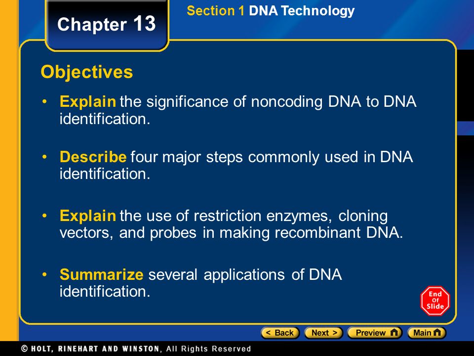 Section 1 DNA Technology