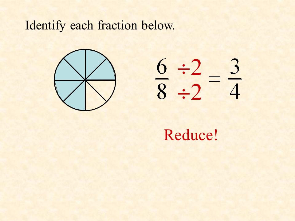 Identify each fraction below.