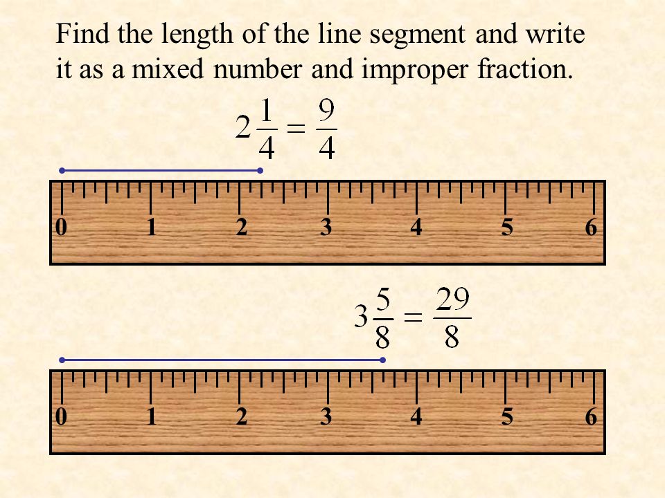 Find the length of the line segment and write