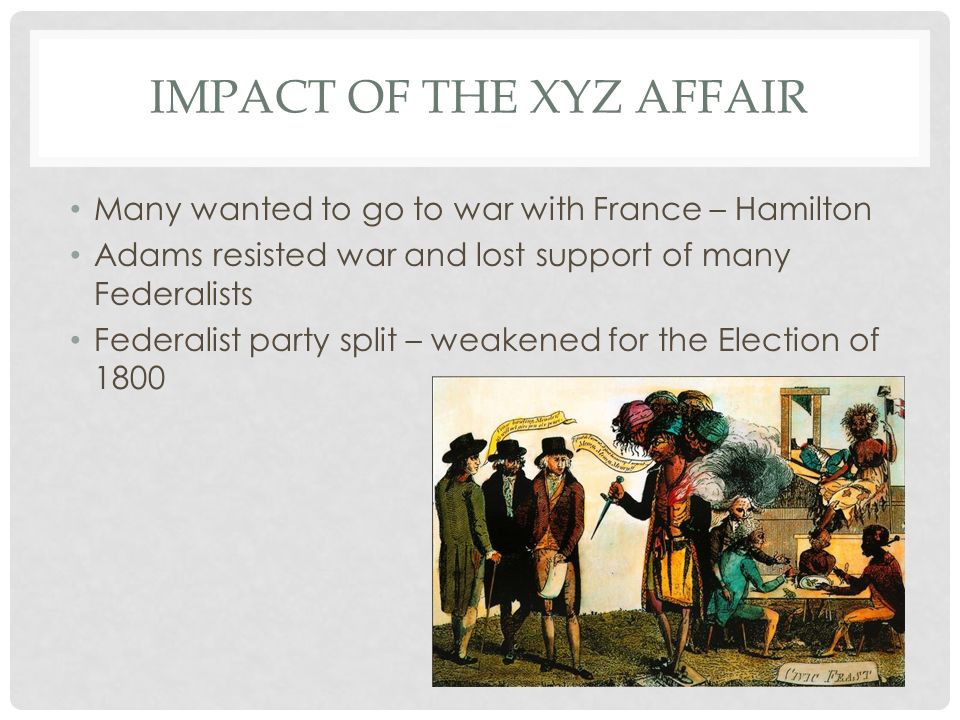 Impact of the XYZ Affair