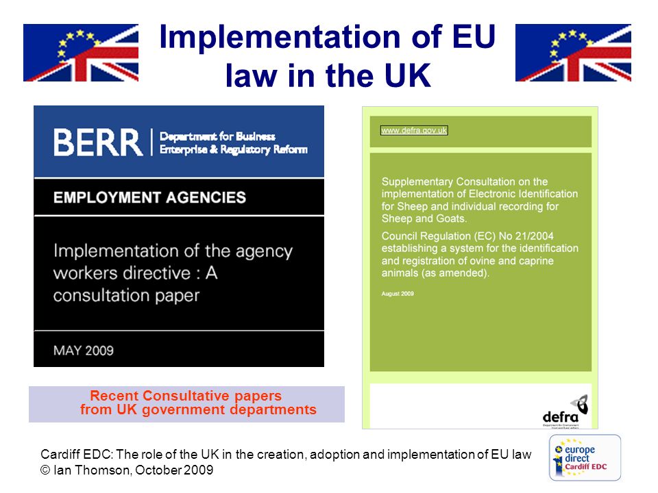 Implementation of EU law in the UK