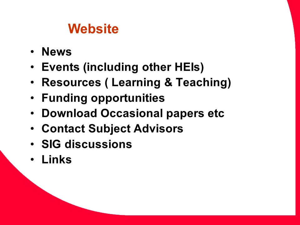Website News Events (including other HEIs)
