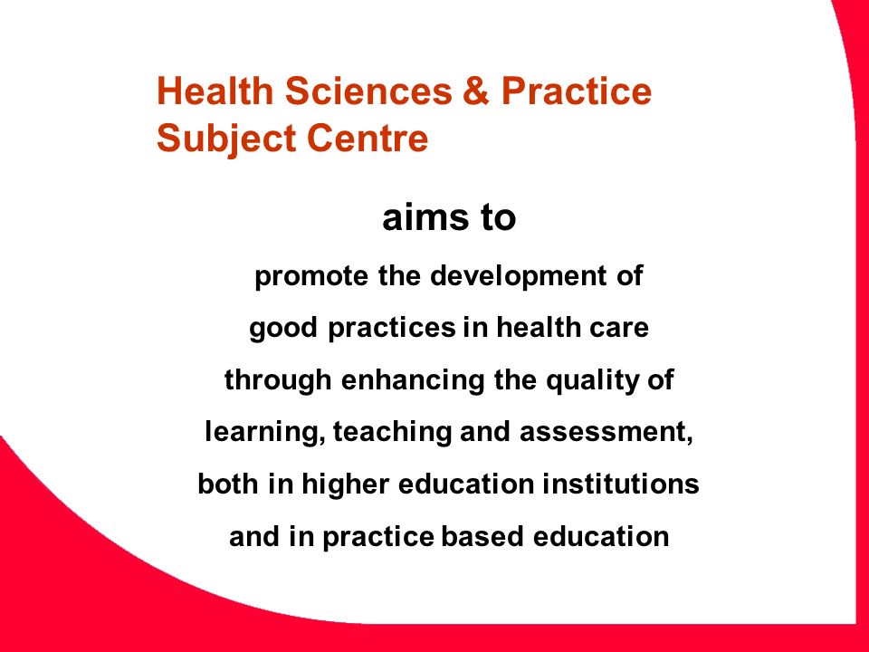 Health Sciences & Practice Subject Centre
