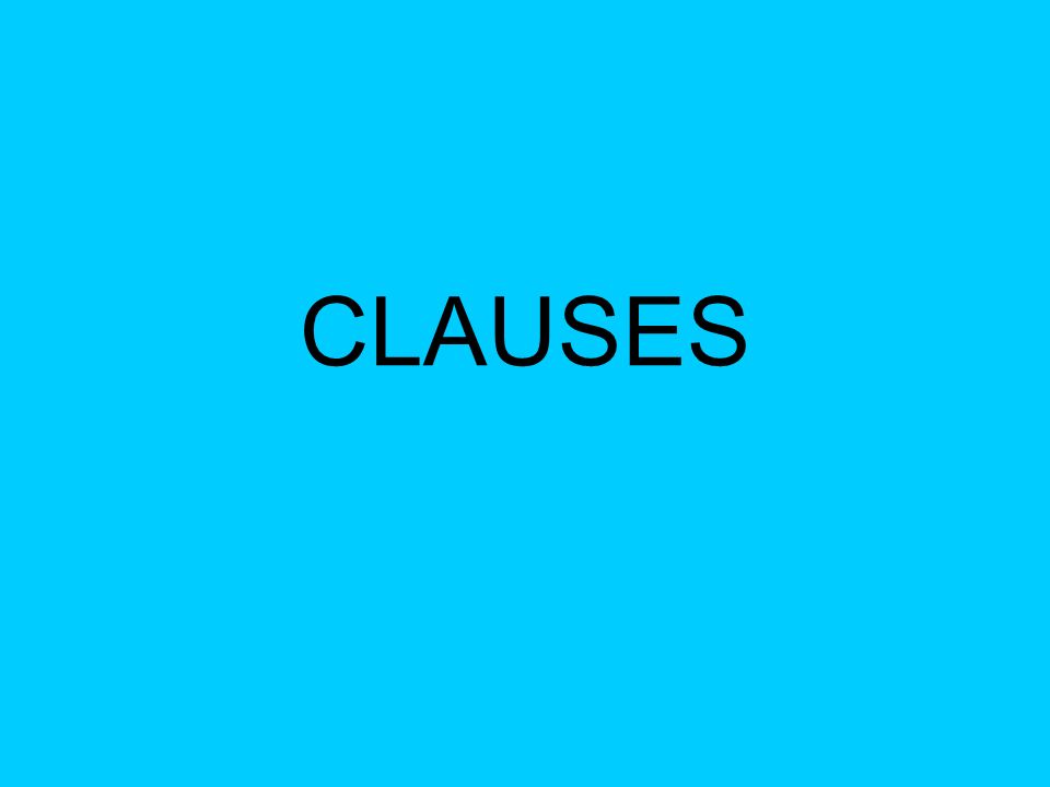 CLAUSES