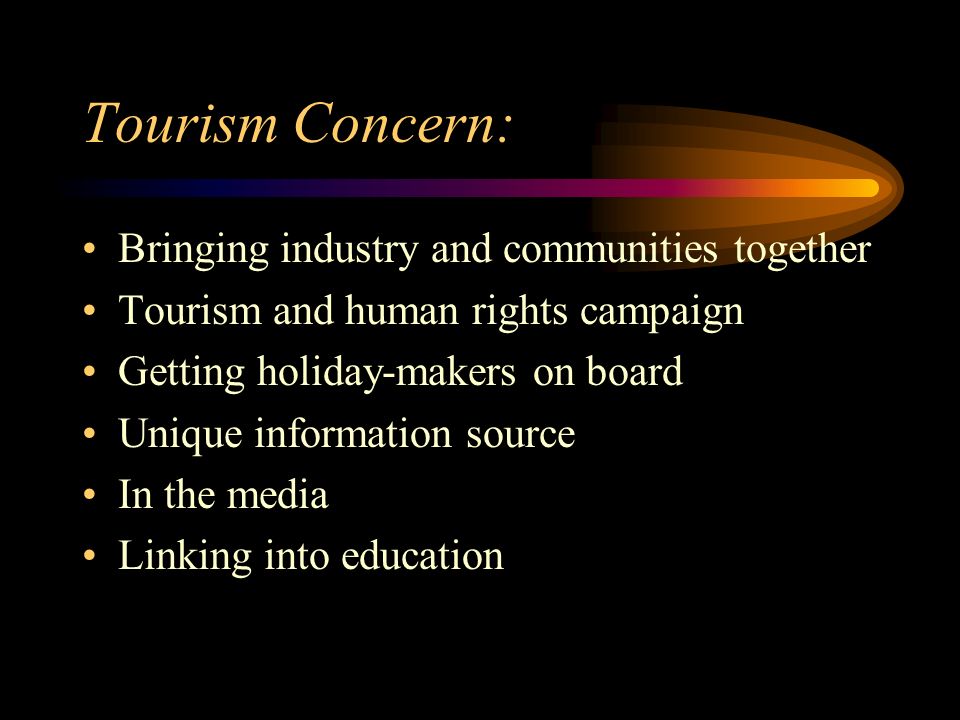 Tourism Concern: Bringing industry and communities together