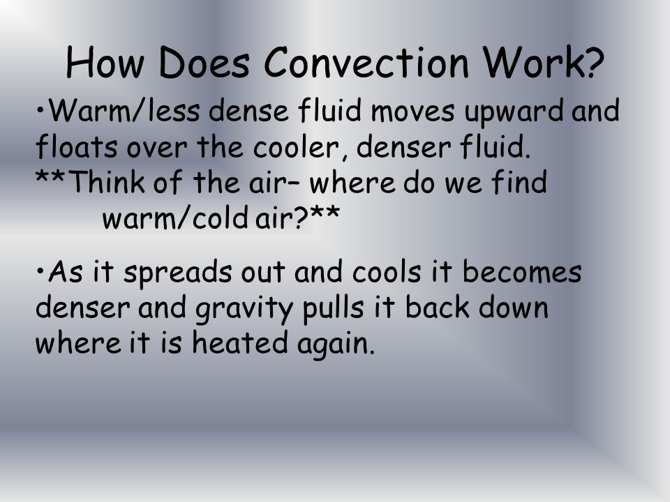 How Does Convection Work