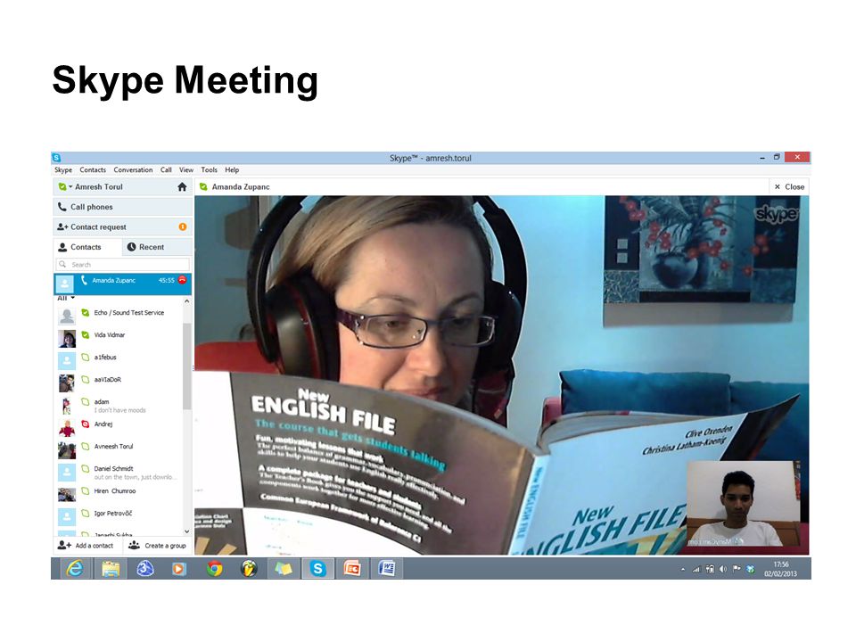 Skype Meeting Amanda