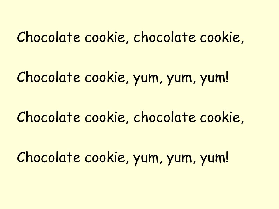 Chocolate cookie, chocolate cookie,
