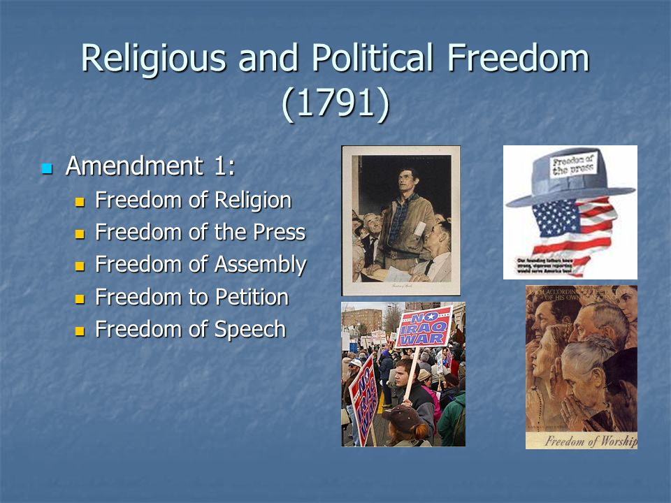 Religious and Political Freedom (1791)