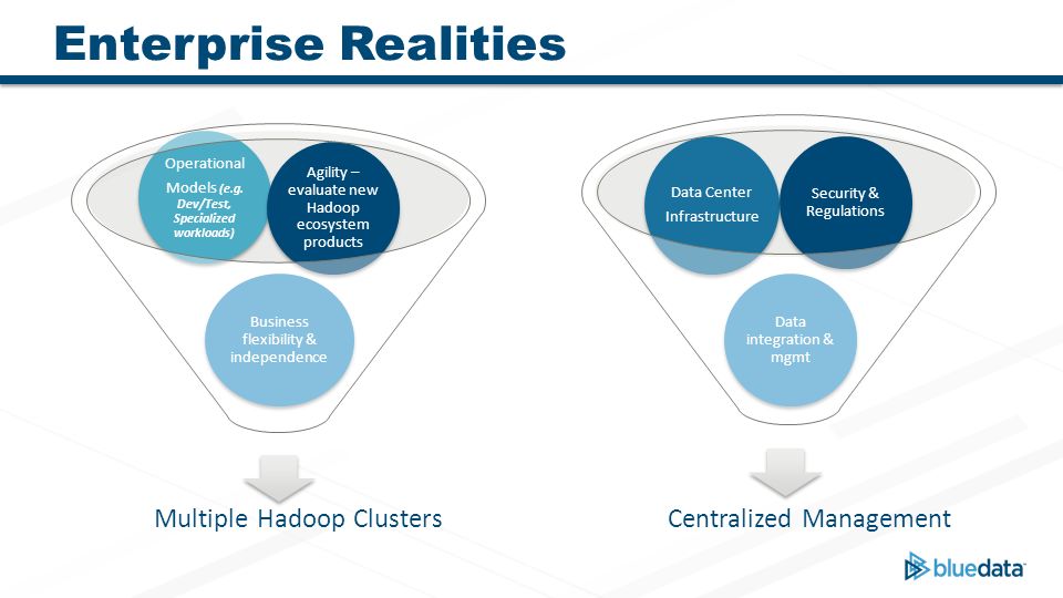 Enterprise Realities Multiple Hadoop Clusters Centralized Management