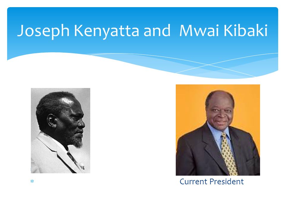 Joseph Kenyatta and Mwai Kibaki