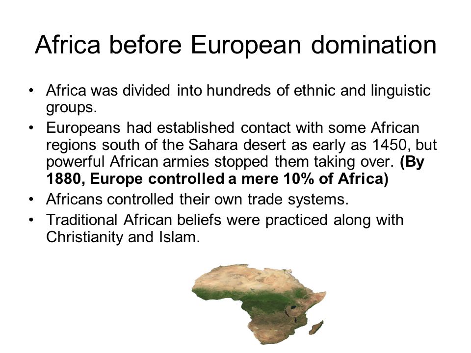 Africa before European domination