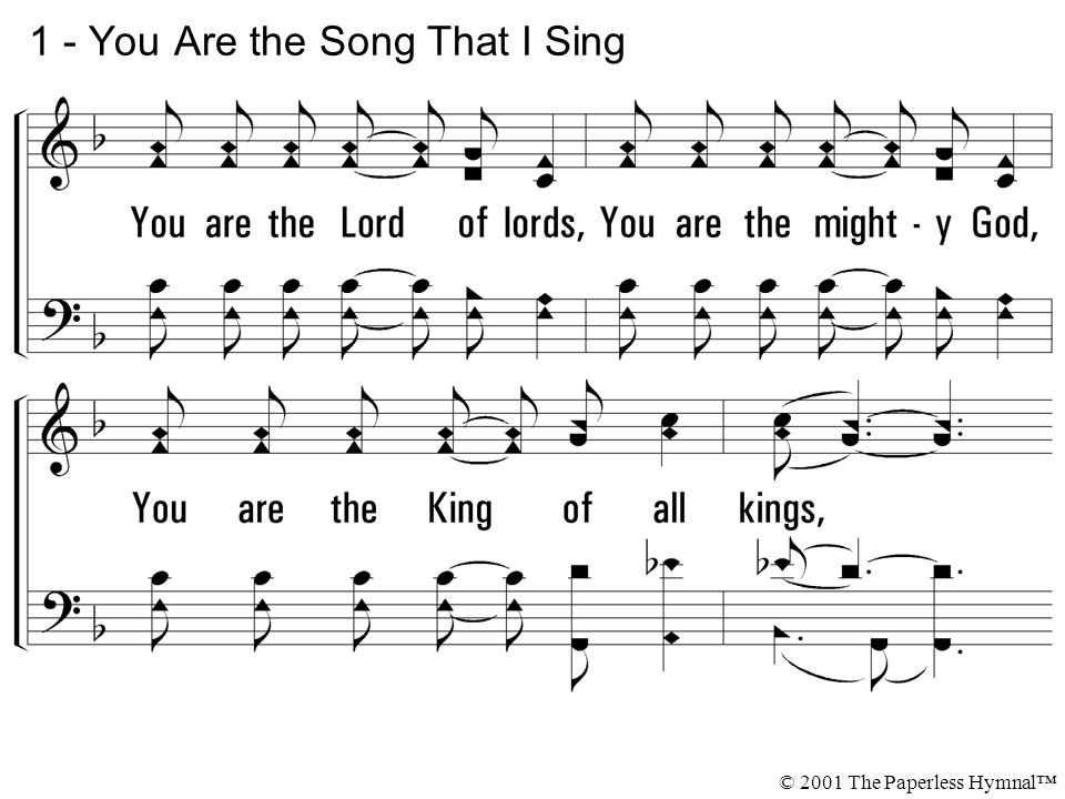 1 - You Are the Song That I Sing