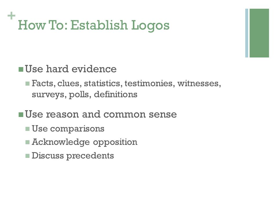 How To: Establish Logos