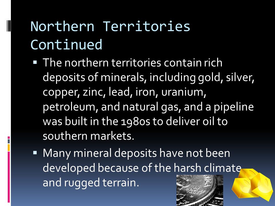Northern Territories Continued