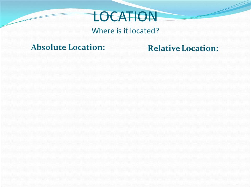 LOCATION Where is it located