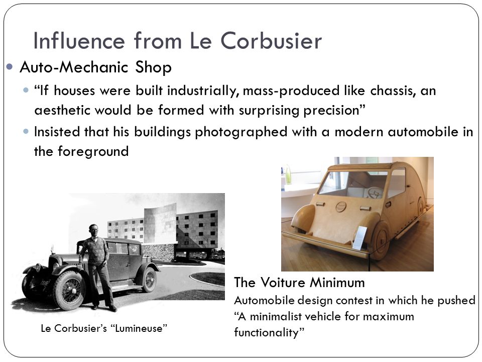 Influence from Le Corbusier