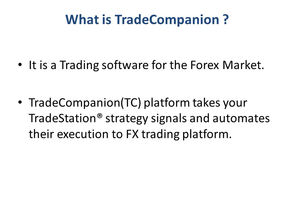 What is TradeCompanion