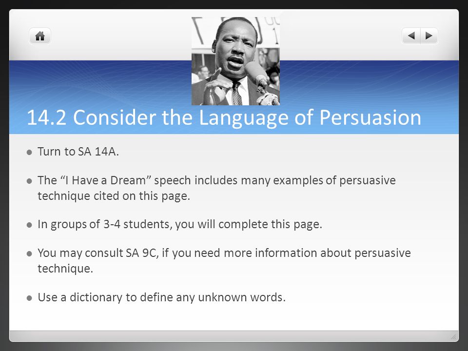 14.2 Consider the Language of Persuasion