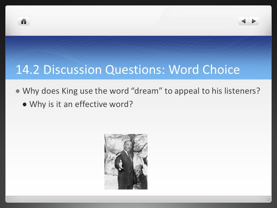 14.2 Discussion Questions: Word Choice