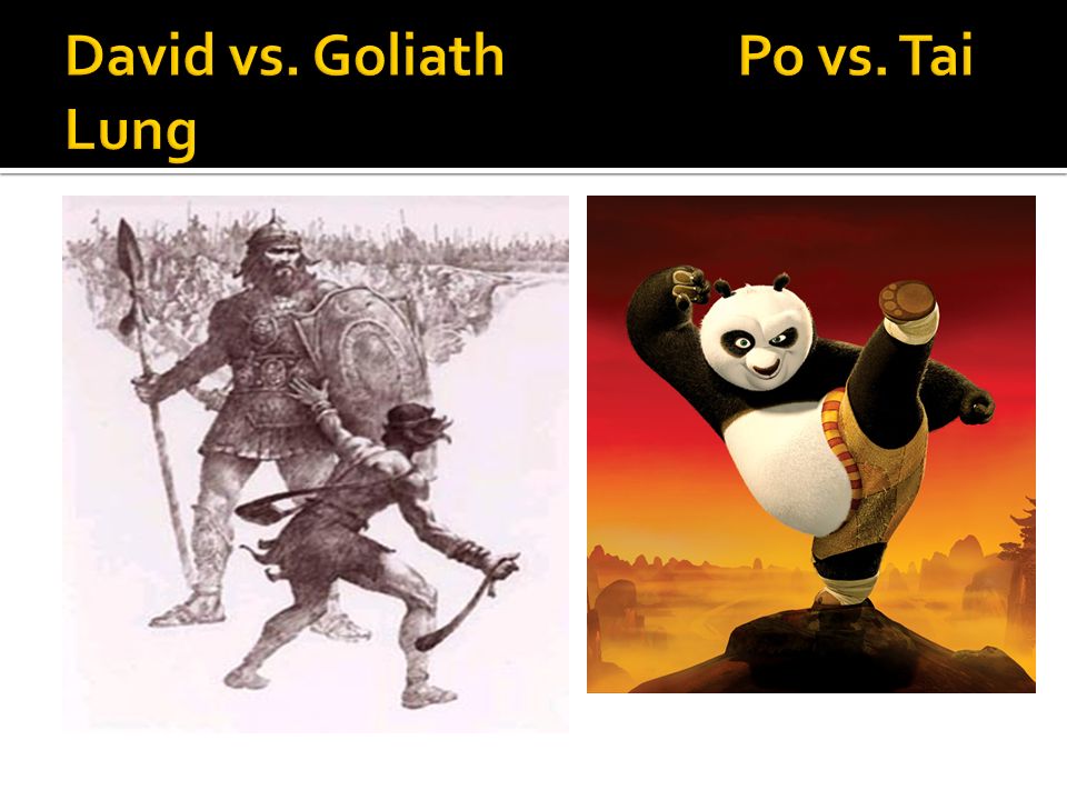 David vs. Goliath Po vs. Tai Lung