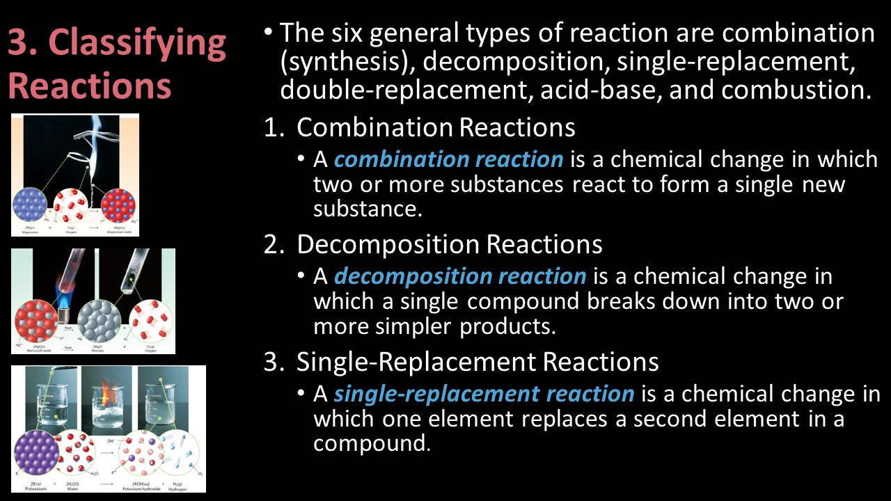 3. Classifying Reactions