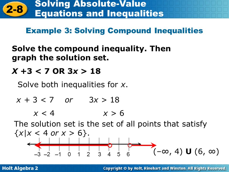 Example 3: Solving Compound Inequalities