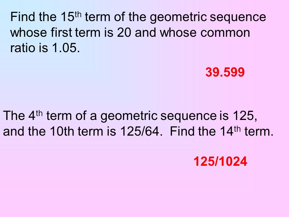 Find the 15th term of the geometric sequence whose first term is 20 and whose common ratio is 1.05.