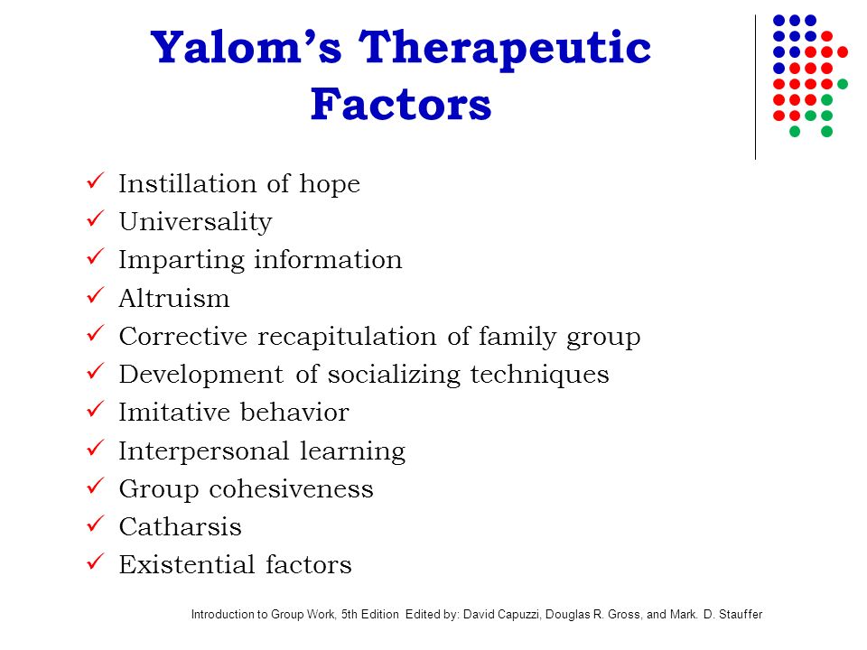 Yalom’s Therapeutic Factors