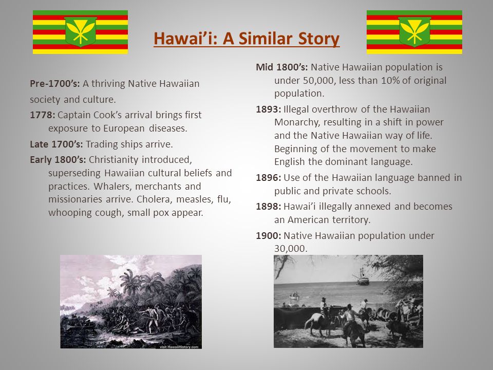 Hawai’i: A Similar Story
