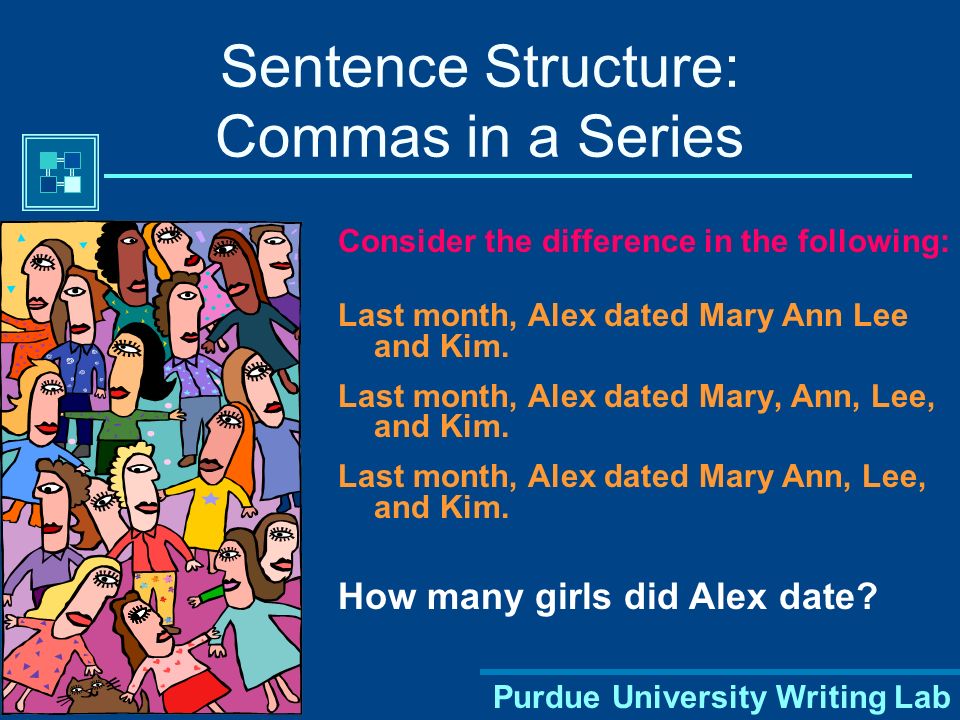 Sentence Structure: Commas in a Series