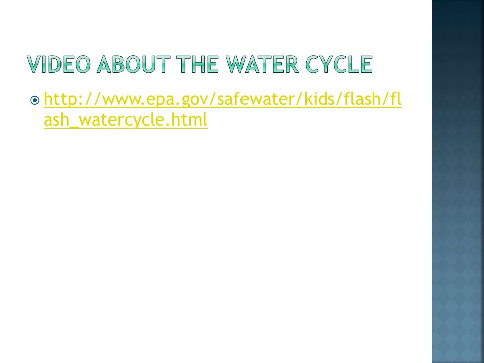 Video about the water cycle
