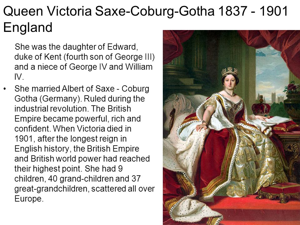 Queen Victoria Saxe-Coburg-Gotha England