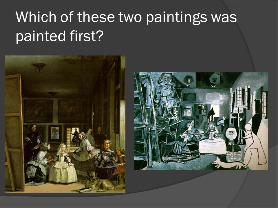 Which of these two paintings was painted first
