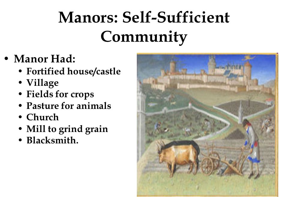 Manors: Self-Sufficient Community