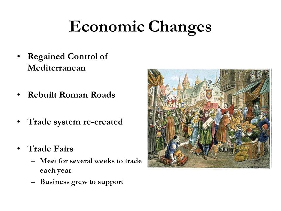 Economic Changes Regained Control of Mediterranean Rebuilt Roman Roads