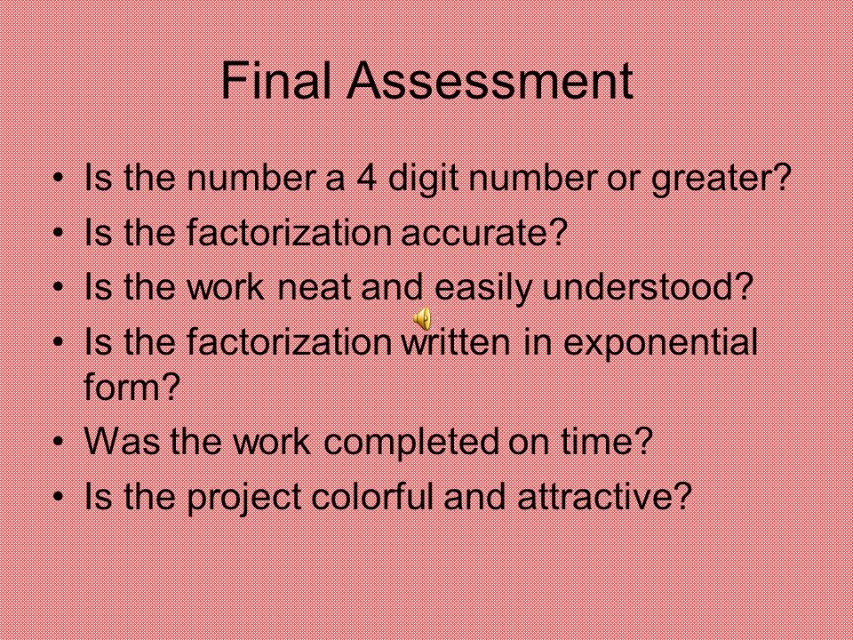 Final Assessment Is the number a 4 digit number or greater