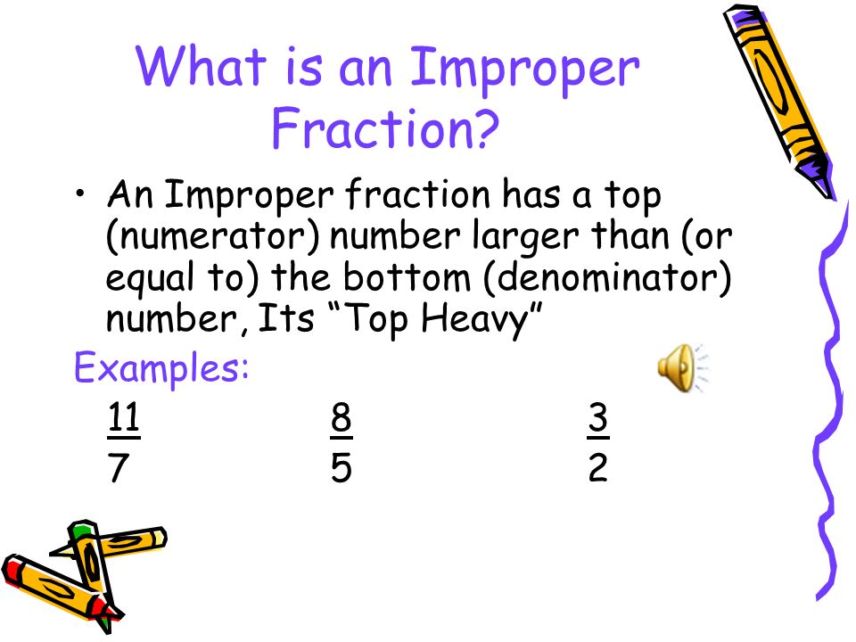 What is an Improper Fraction