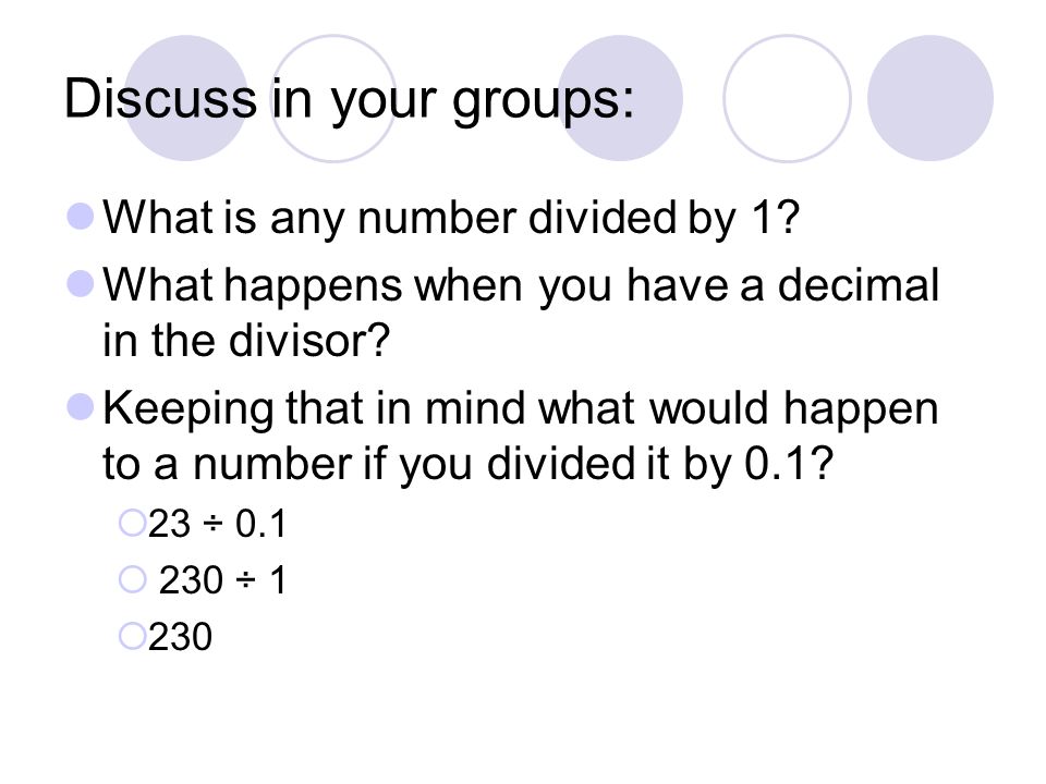 Discuss in your groups: