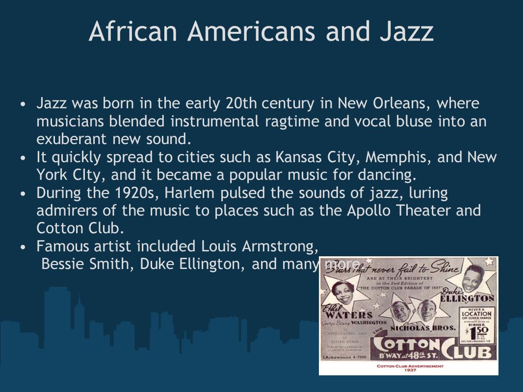 African Americans and Jazz