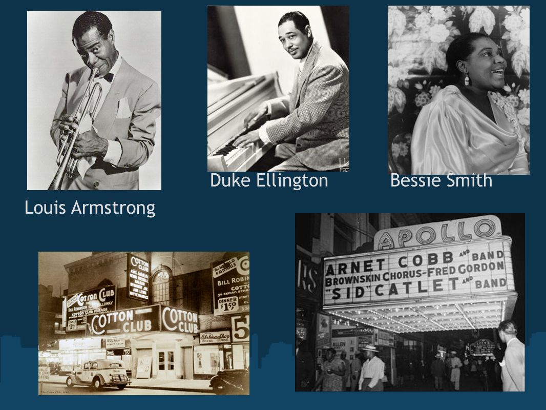 Duke Ellington Bessie Smith Louis Armstrong
