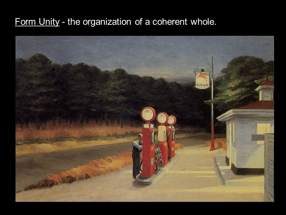 Form Unity - the organization of a coherent whole.